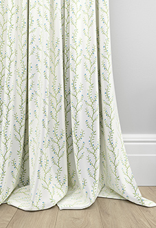 Boughton Faux Silk, Blue - Made to Measure Curtains